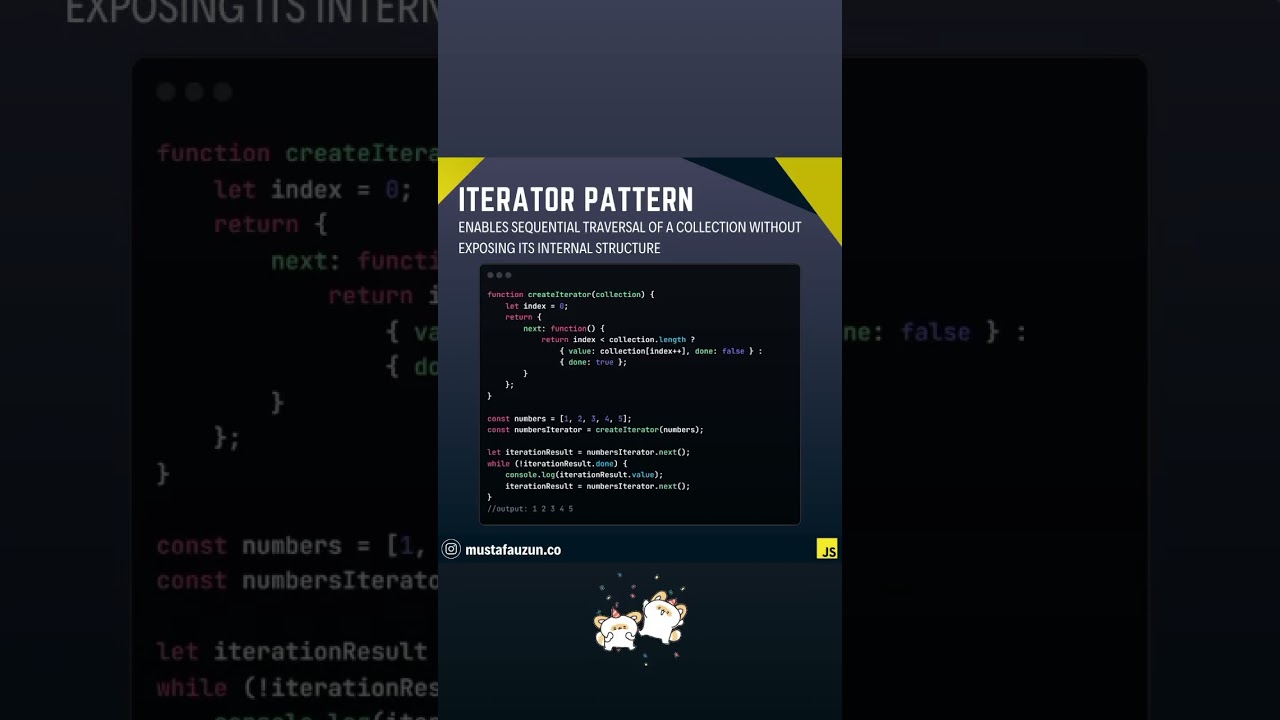 Javascript, Iterator Pattern #javascript