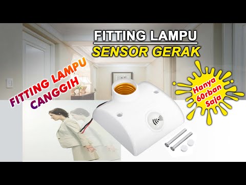 Fitting Lampu Otomatis Sensor Gerak PIR 16-300 Detik AC 220V Fitting Lampu Otomatis Sensor Gerak PIR 16-300 Detik AC 220V