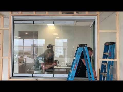 CLEAR EDGE - Installation of Flat Pack Servery Window