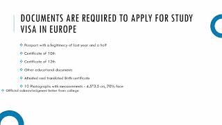 Get a Student Visa for Europe from India | Study Visa for Europe