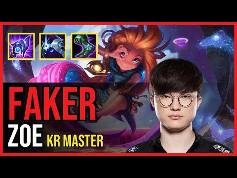 Faker - ZOE vs. IRELIA Mid | KR Master