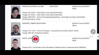 Ashland County Jail Roster 9/24/25 Part 3/3
