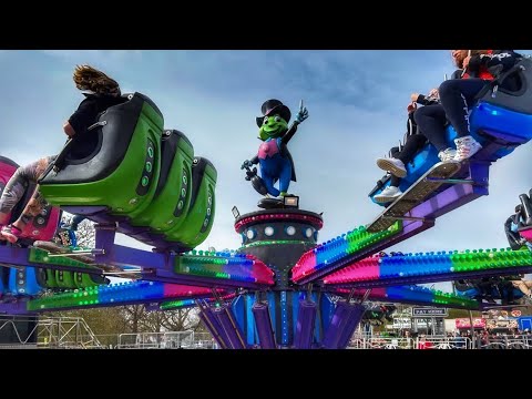 Hampton Court Fun Fair Vlog - George Irvins Opening Day 2023!  Aaron's First KMG Speed