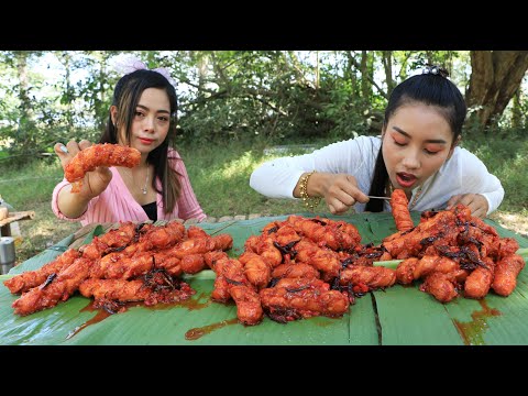 Amazing cooking hotdog crispy with chili sauce recipe