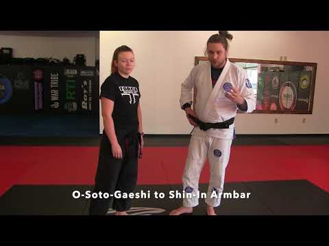 O Soto Gaeshi to Shin In Armbar