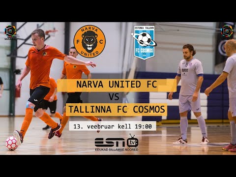 13.02.2021 NARVA UNITED FC VS TALLINNA FC COSMOS / COOLBET SAALILIIGA 11. voor