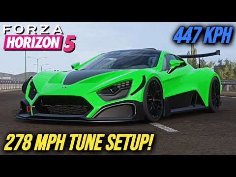 FORZA HORIZON 5 - 278 MPH Zenvo TSR-S Tune Setup