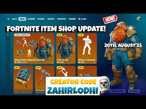 *NEW* DEEP ROCK GALACTIC BUNDLE! Fortnite Item Shop [30th August, 2025] (CH6 S4)