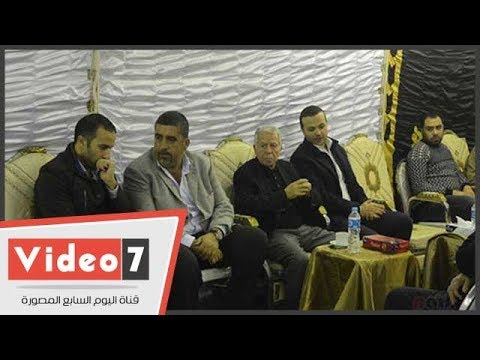 حسن حمدى وشطة والعامرى فاروق فى عزاء "وزة" كبير مشجعى الأهلى