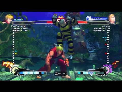 PowPowJunior (Ken) Vs mizanur (Cody) SSF4 AE Ranked Matches - PSN