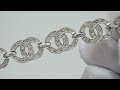 Видеообзор Серебряный браслет 122цф