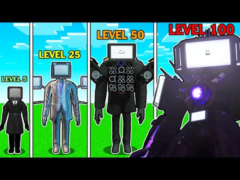 MEGA TITAN TV MAN SEVİYELERİ - ⚠️ Minecraft