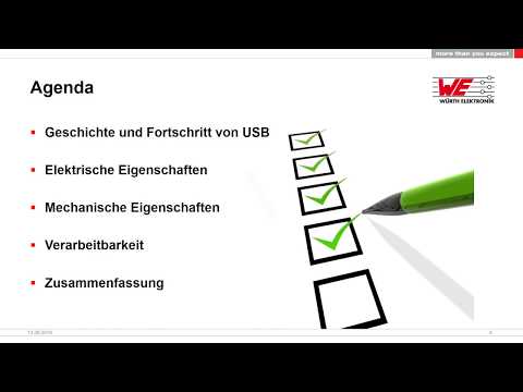 Würth Elektronik Webinar: USB 3.1 – ein flexibles Stecksystem für viele Anwendungen