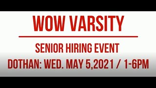WOW Varsity Senior Hiring Event MRS BPO LLC