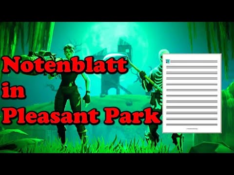 Fortnite Finde Und Spiele Das Notenblatt Pleasant Retail Alle - finde das notenblatt in pleasant park
