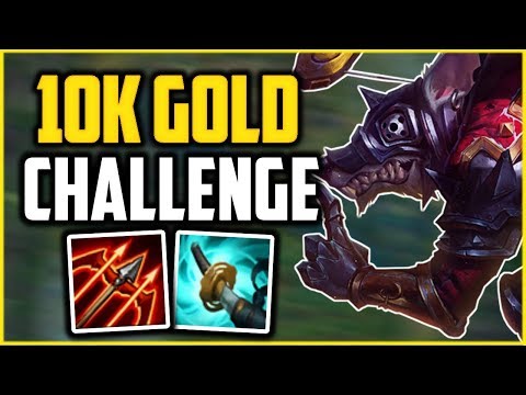 10K GOLD WITHOUT RECALLING CHALLENGE (TWITCH RANKED CAHLLENGE) -  League of Legends