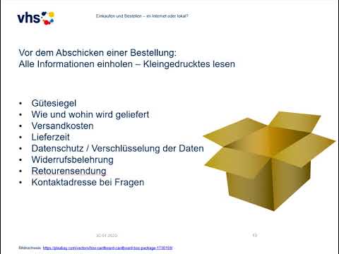 Einkaufen / Bestellen: Im Netz oder lokal?