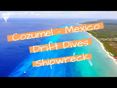 SCUBA DIVING COZUMEL MEXICO CARIBBEAN - DRIFT DIVING , SHIPWRECK - DRESSEL DIVERS IBEROSTAR