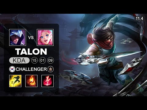 Talon Mid vs Seraphine - KR Challenger Patch 11.5