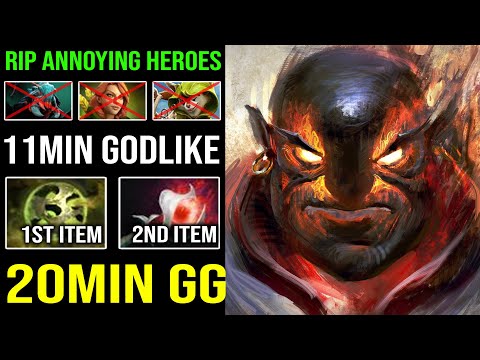 EPIC 11Min Godlike First Item Corrosion Orb + Orchid Ember with No Flame Guard Early 20Min GG DotA 2