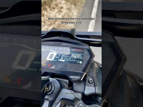 How to remove service reminder in Xtreme 125r | Xtreme 125r ka service reminder kaise hataye #rider