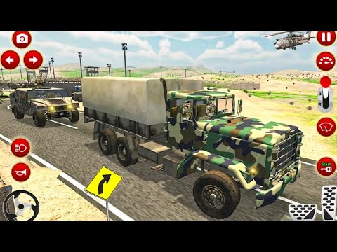 Satisfying & Relaxing Truck Driving।। Army Truck Driver transport US Military Gameplay Part-1