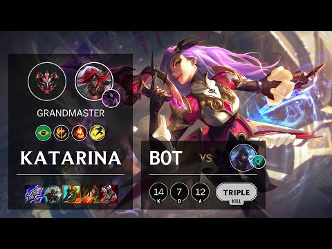 Katarina Bot vs Aphelios - BR Grandmaster Patch 11.19