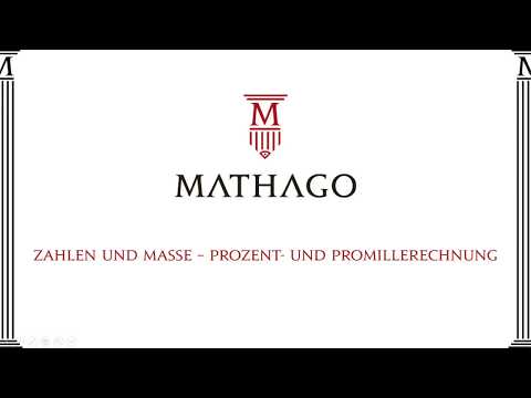 Prozent- und Promillerechnung - Mathago