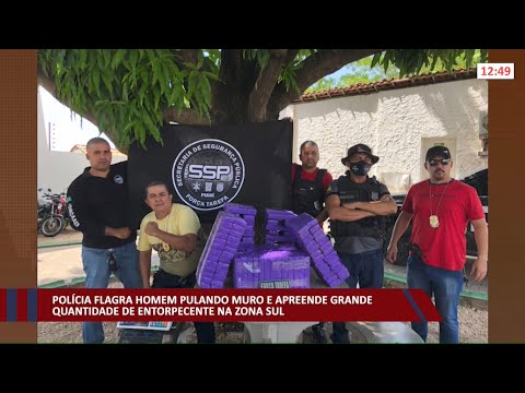 Polícia flagra homem pulando muro e apreende grande quantidade de drogas na zona sul 20 12 2021