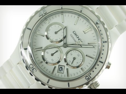 DKNY Watches for Women - 3 Best Ceramic Chronograph White Dial Womens Watches