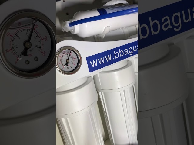 Vídeo relacionado con EUR-50 Equipo de Osmosis Inversa de 5 Etapas para uso doméstico. Incluye filtro, membrana y postfiltro. Obtenga agua de mineralización débil y con un ultra bajo rechazo. Bbagua.