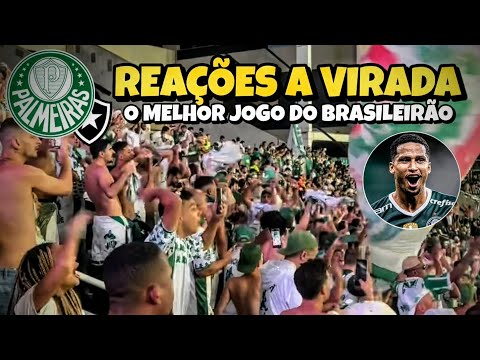 BOTAFOGO X PALMEIRAS / REAÇÕES A VIRADA INCRIVEL NO ÚLTIMO MINUTO