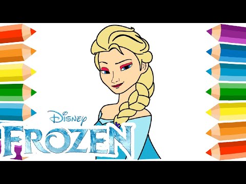 Coloriage Princesse Elsa La Reine des Neiges 🎨 Dessin Reine des Neiges Elsa Princesse Disney🔥