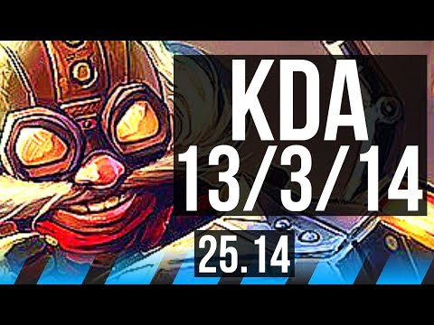 CORKI vs IRELIA (MID) | 6 solo kills, 13/3/14, 49k DMG | KR Master | 25.14