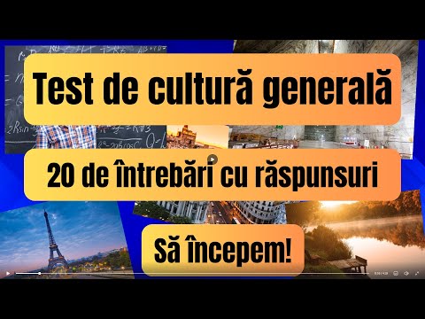 Cultură Generală: 20 de întrebări cu răspunsuri.