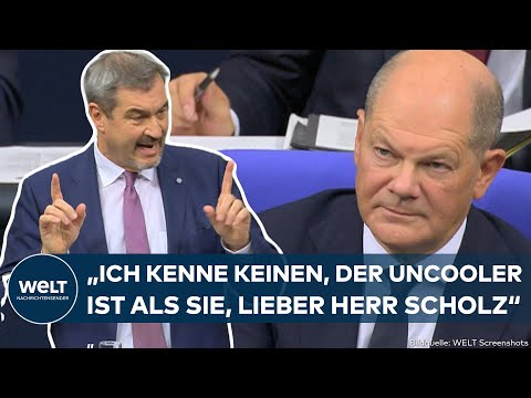 Video Thumbnail: MARKUS SÖDER: Keiner in Deutschland ist uncooler als Scholz – Habeck mitverantwortlich für Desaster