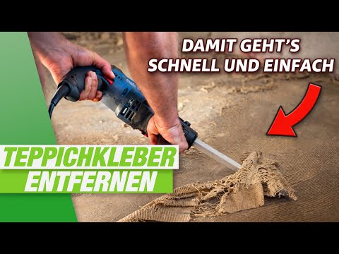 Remove carpet adhesive effortlessly – it's child's play with this DIY construction!