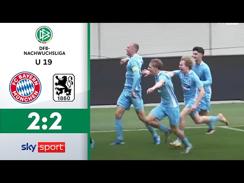 Torwart trifft in letzter Sekunde! | FC Bayern München - TSV 1860 München | U 19-DFB-Nachwuchsliga