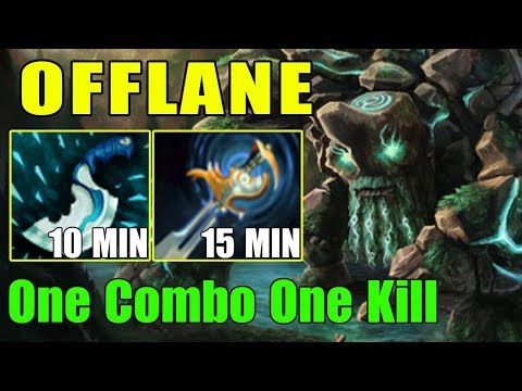 [Tiny] How to Offlane With 10Min Blink Dagger 16Kills & GODLIKE (FullGame Dota2 7.21d)