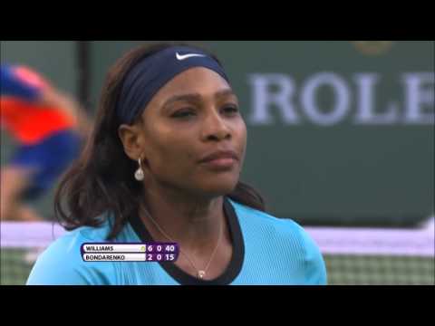 BNP Paribas Open: Highlights, Serena Williams vs. Kateryna Bondarenko