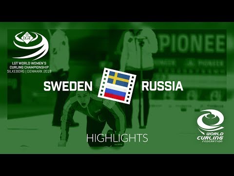 HIGHLIGHTS: Sweden v Russia - round robin - LGT World Women's Curling Championship 2019