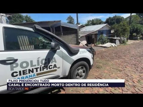Casal é encontrado morto em casa em Santo Antônio do Sudoeste
