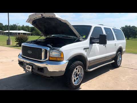 2001 White /TAN Ford Excursion Limited 4WD (1FMNU43S41E) with an 6.8L V10 SOHC 20V engine, 4-Speed Automatic Overdrive transmission, located at 17760 Hwy 62, Morris, OK, 74445, (918) 733-4887, 35.609104, -95.877060 - 2001 FORD EXCURSION LIMITED 4WD HAS THE 6.8L V10 ENGINE. IT FEATURES LEATHER INTERIOR, POWER WINDOWS, POWER LOCKS, POWER MIRRORS, AM/FM RADIO, CD PLAYER, CRUISE CONTROL, 2ND ROW SEATS, AND 3RD ROW SEATS. HAS A CLEAN TITLE. 293,547 MILES AND VENOM TIRES 275/55R20. WE OFFER A FREE CARFAX ON ALL OUR VE - Photo#33