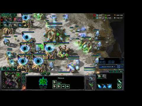 Protoss vs Zerg Lategame Struggle!!!