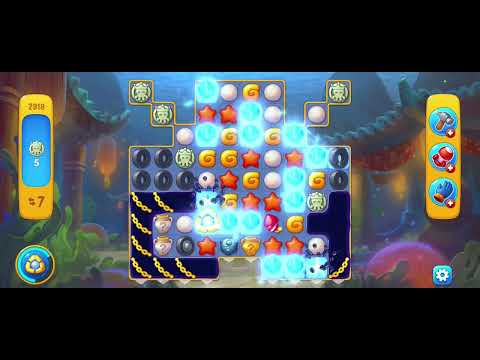 Fishdom gameplay level 2918