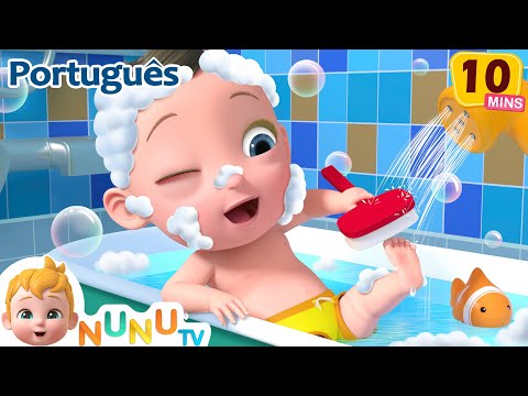 Canção do banho | Hora do Banho Hora da Bolha |  músicas infantis | Canções infantis - NuNu Tv