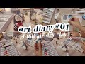 air dry clay and acrylic paint 🎨 | art diary #01 🌼