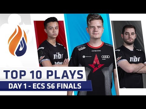Top 10 Plays - DAY 1 - ECS S6 Finals - Feat. dupreeh, Fallen, Stewie2k!
