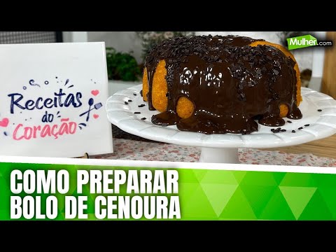 Como preparar Bolo de Cenoura