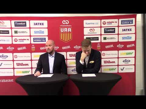Korisliiga: Ura Basket eGameStars-Helsinki Seagulls 13.11.2019 lehdistötilaisuus